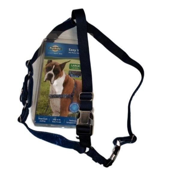 Petsafe Dog Harness Easy Walk No Pull Blue Bling Large Breeds - Picture 1 of 14